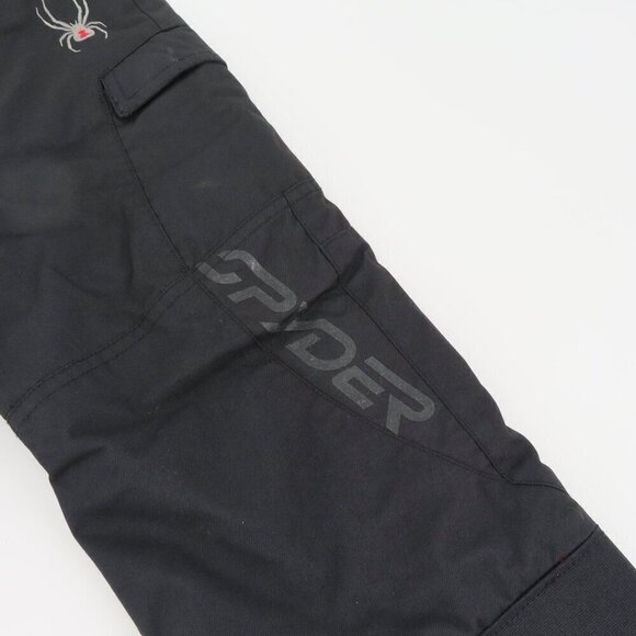 Spyder Unisex Kids Child 4 Solid Black Winter Snow Pants Pockets XT Waterproof - Picture 4 of 13